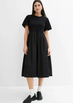 Vestido midi de algodón puro