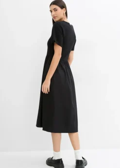 Vestido midi de algodón puro