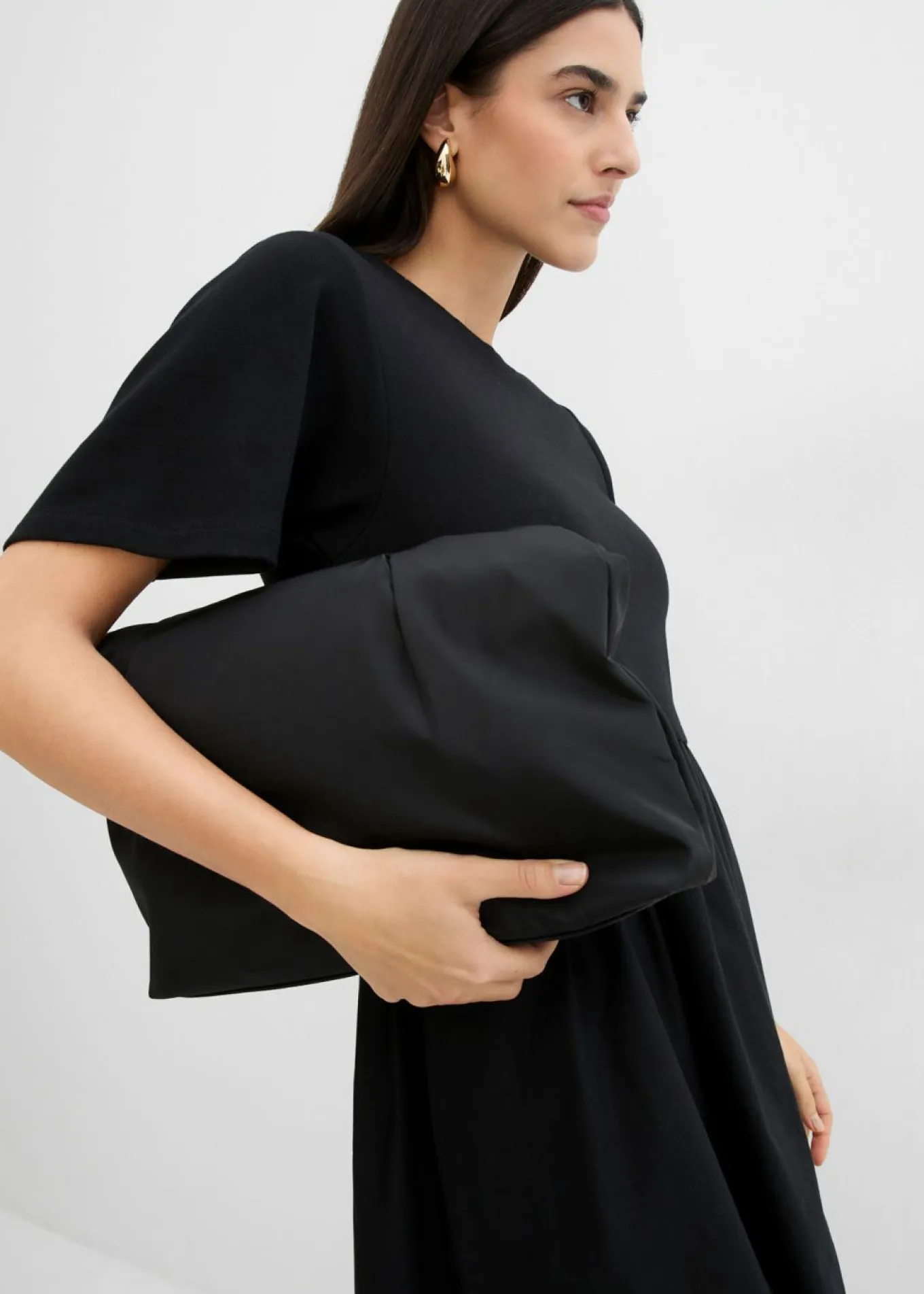 Vestido midi de algodón puro
