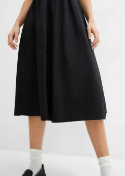 Vestido midi de algodón puro