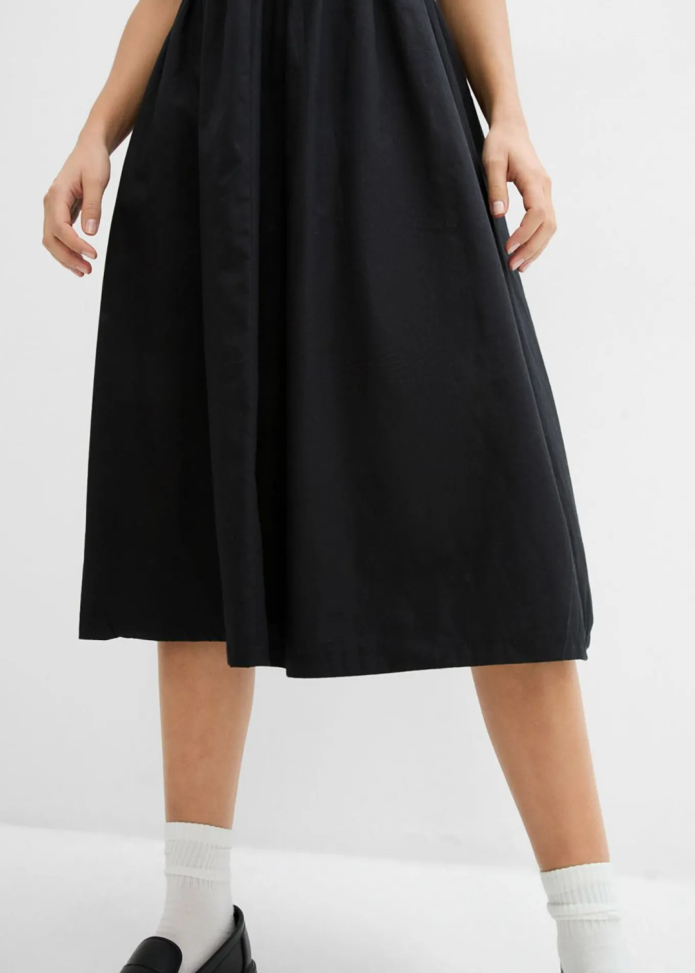 Vestido midi de algodón puro