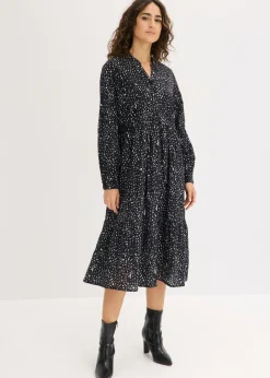 Vestido midi de algodón puro