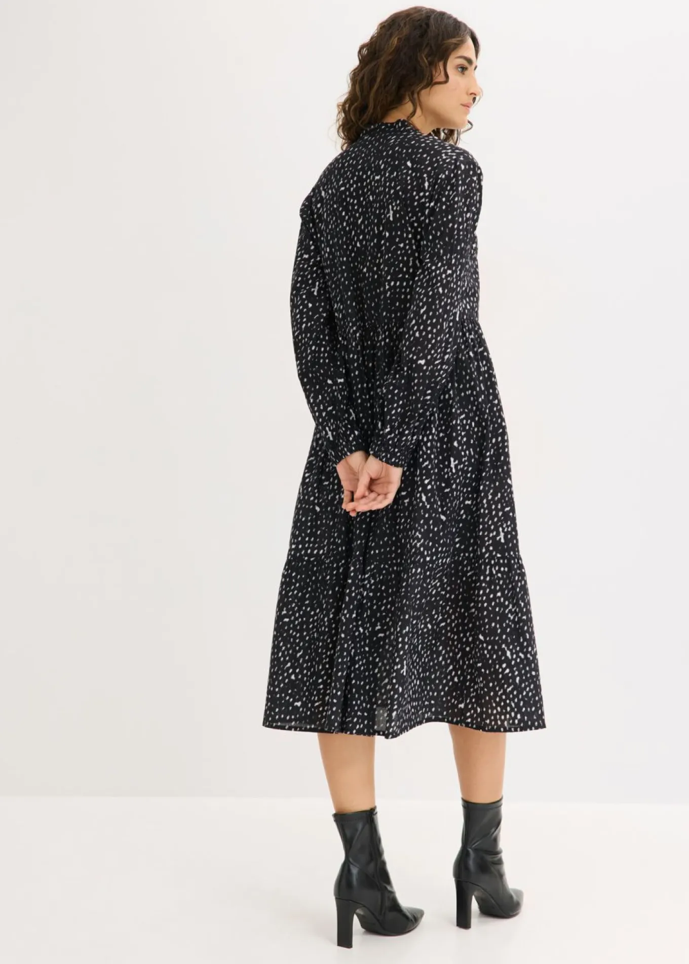 Vestido midi de algodón puro