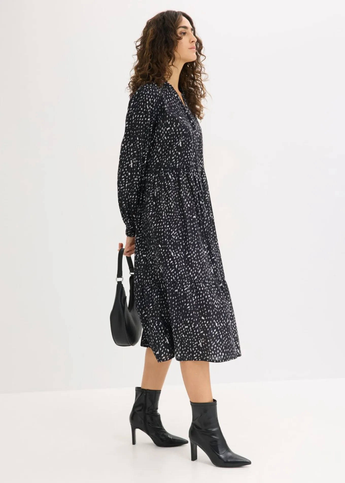 Vestido midi de algodón puro