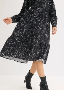 Vestido midi de algodón puro