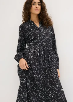 Vestido midi de algodón puro