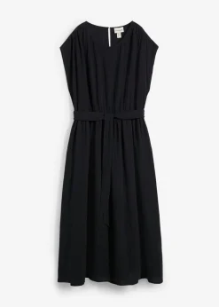 Vestido midi de algodón puro