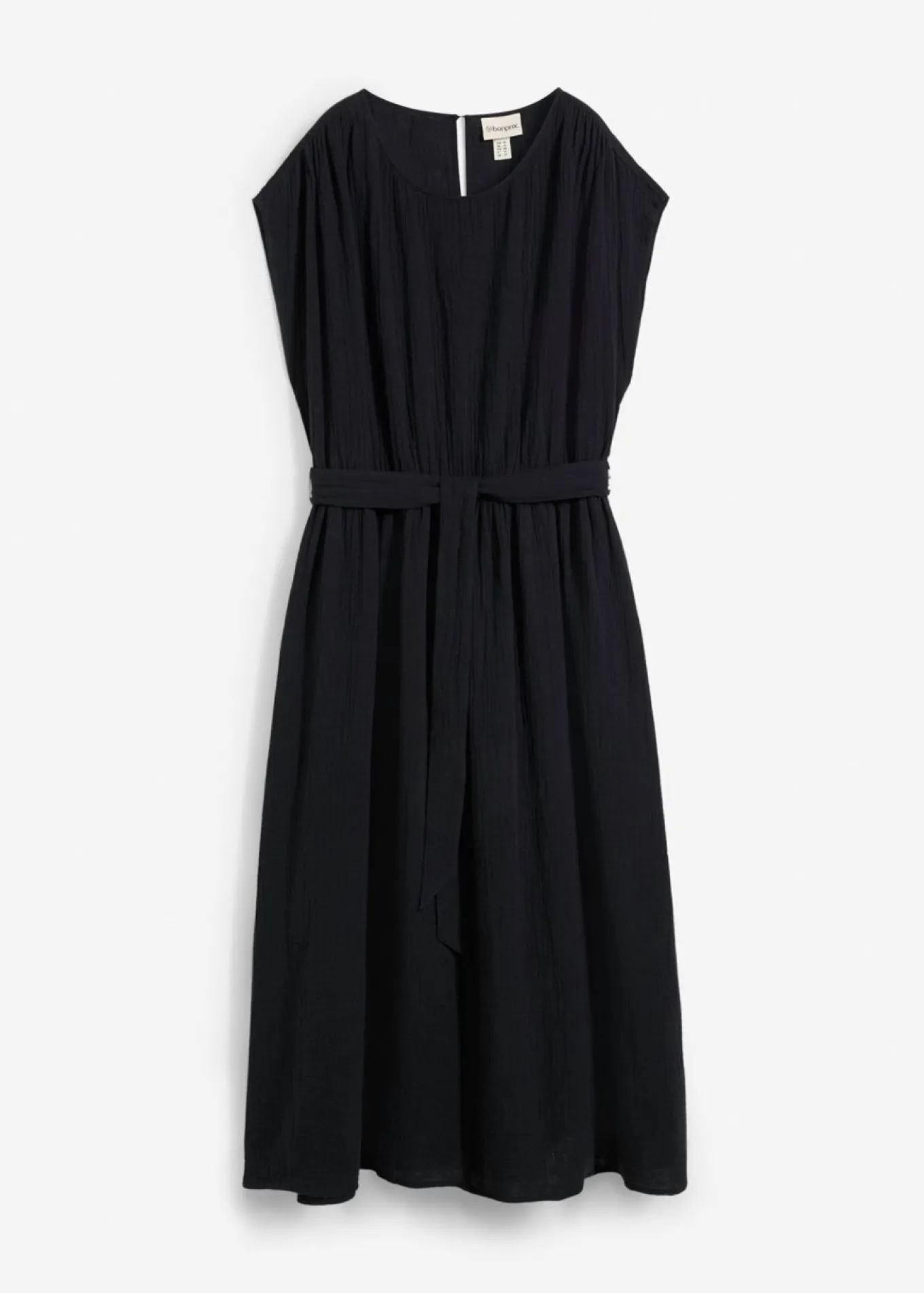 Vestido midi de algodón puro