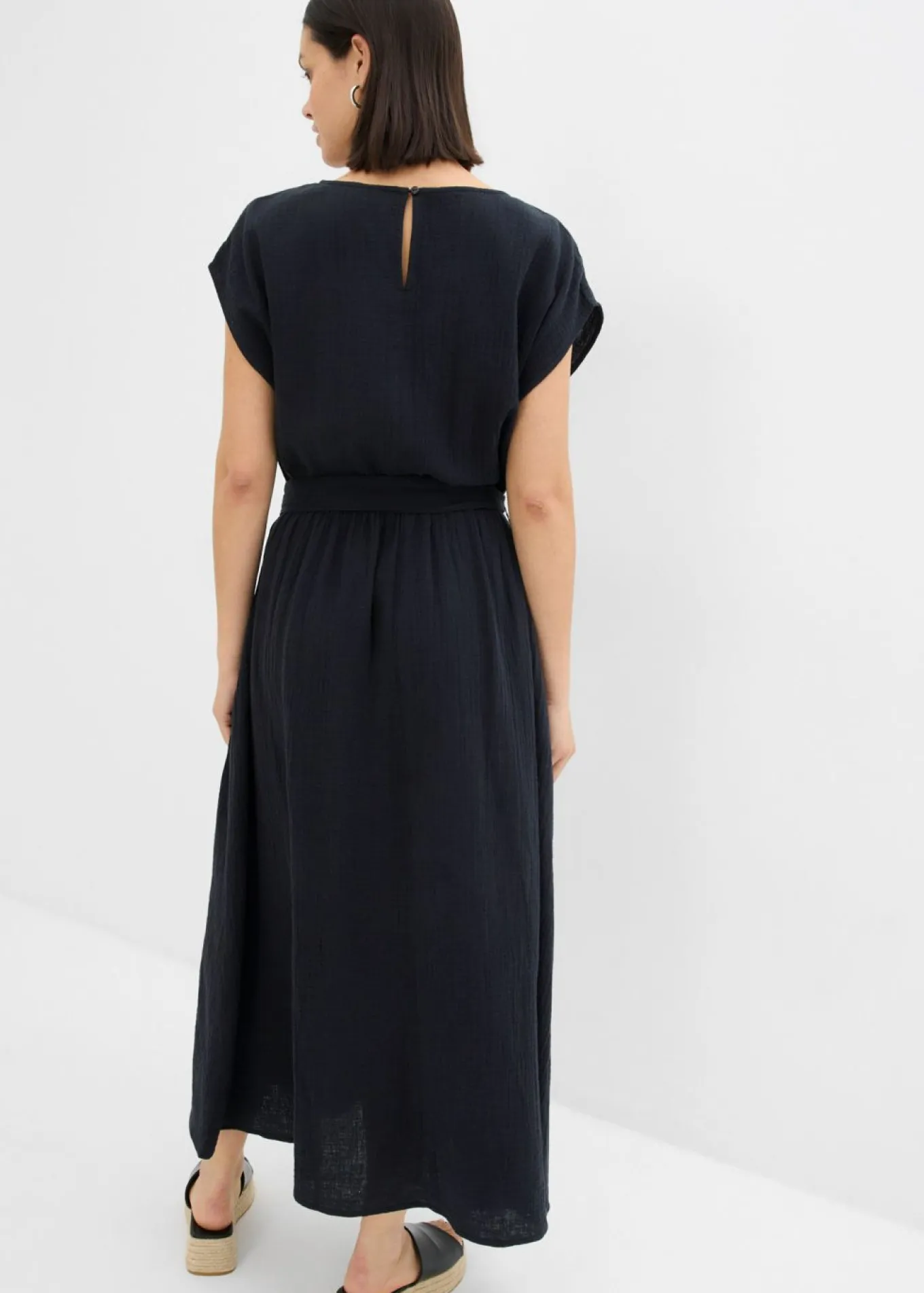 Vestido midi de algodón puro