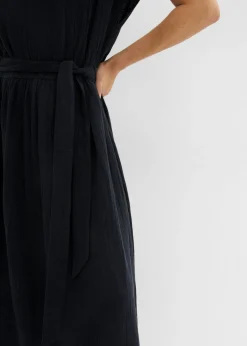 Vestido midi de algodón puro