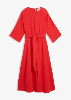 Vestido midi de algodón suave