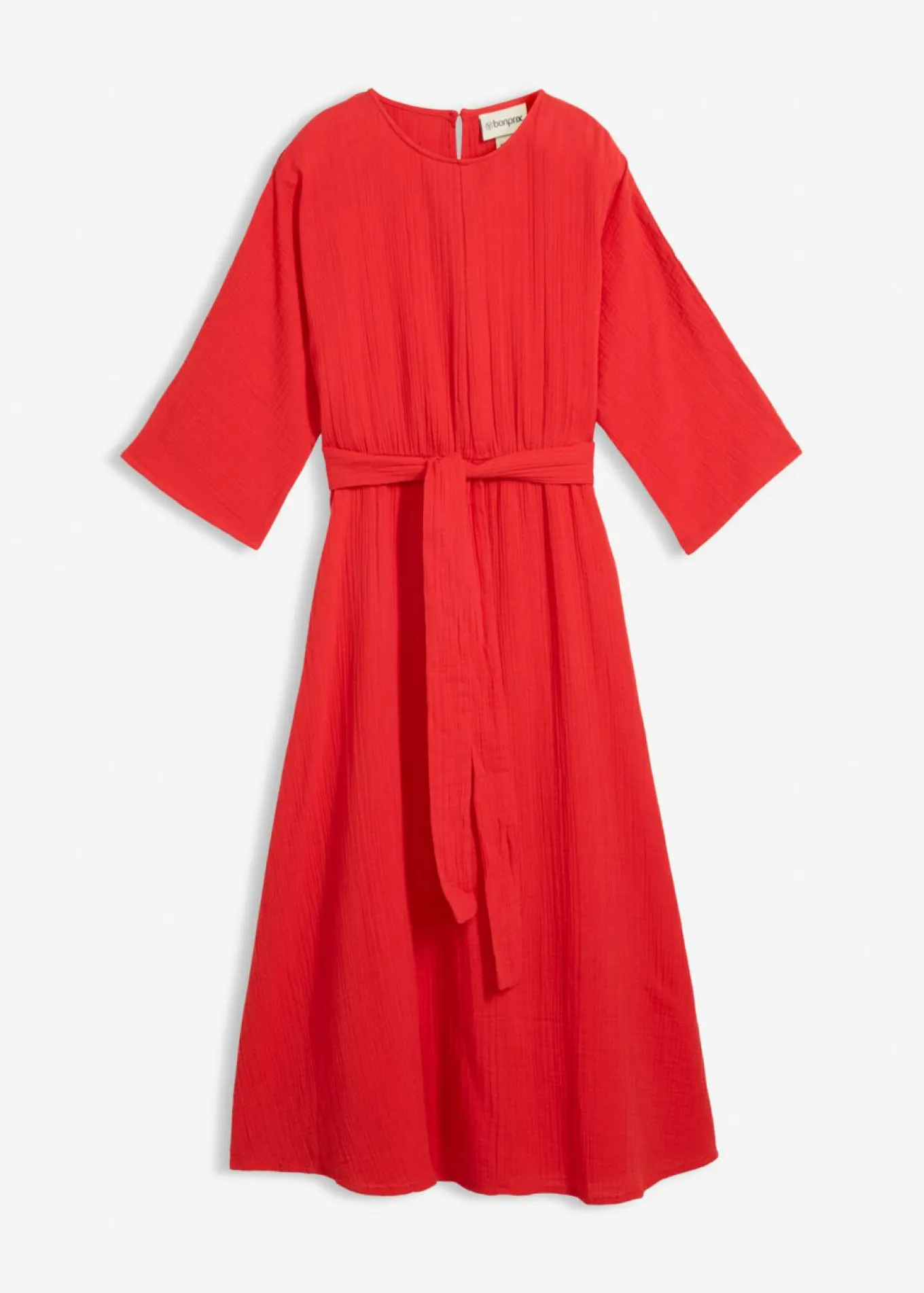 Vestido midi de algodón suave