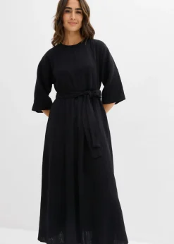 Vestido midi de algodón suave