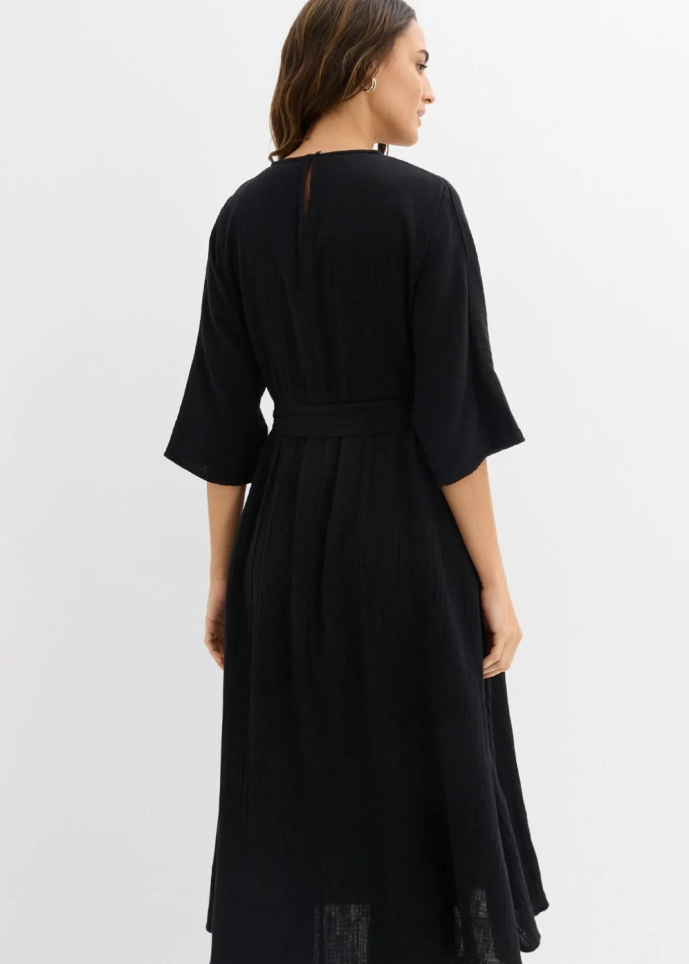 Vestido midi de algodón suave