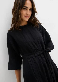Vestido midi de algodón suave