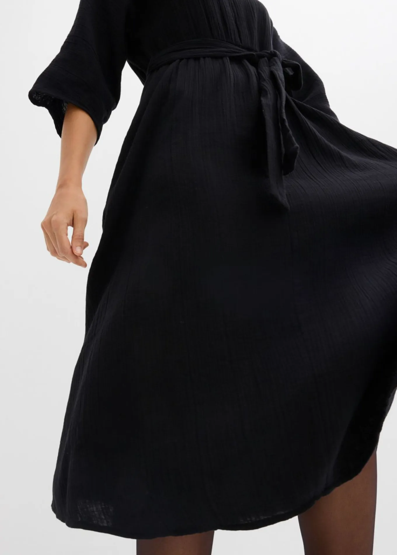Vestido midi de algodón suave