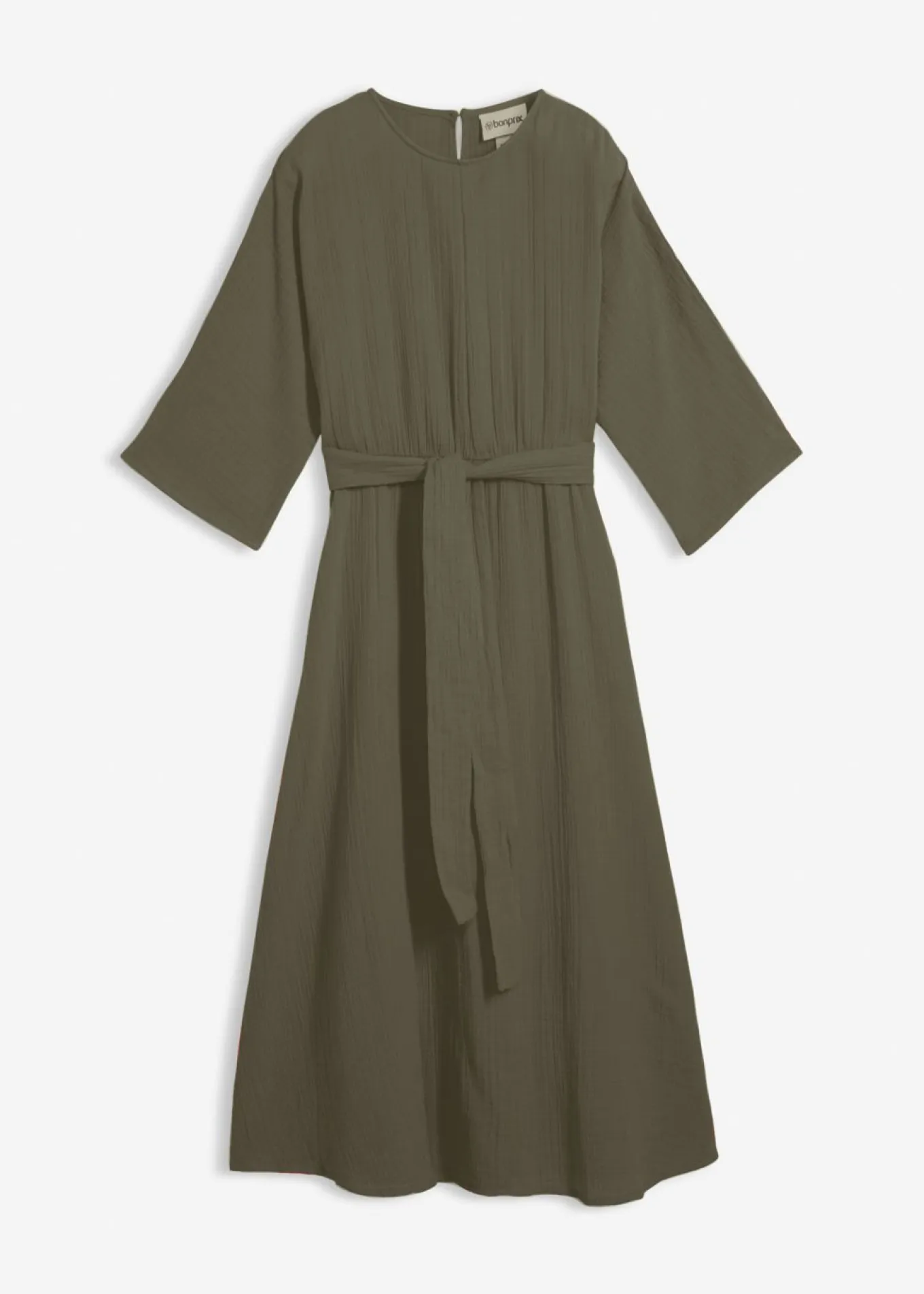 Vestido midi de algodón suave