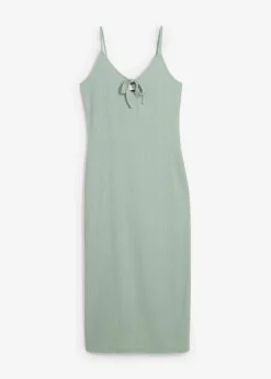 Vestido midi de crepé ligero