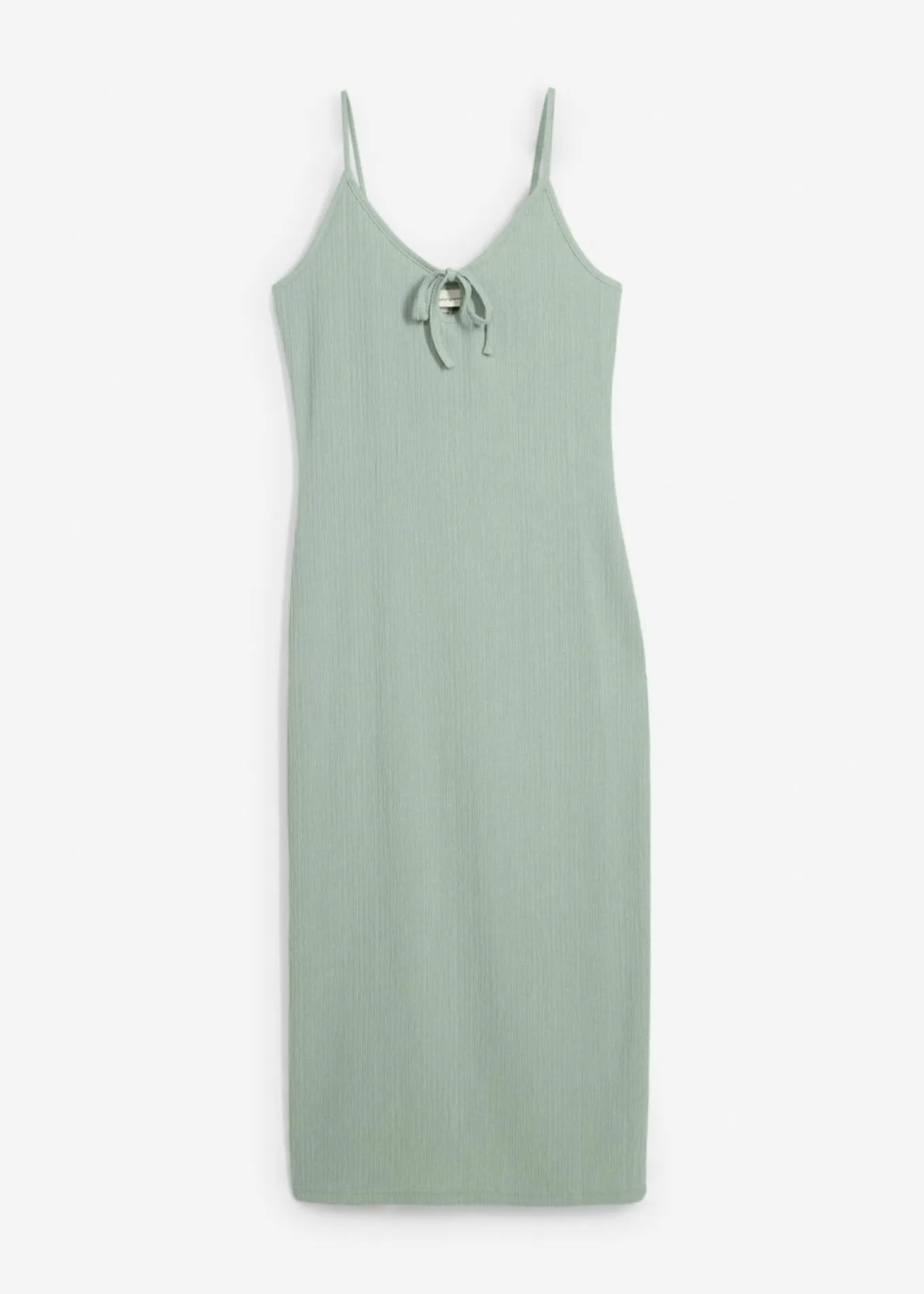 Vestido midi de crepé ligero