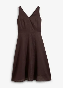 Vestido midi de lino puro