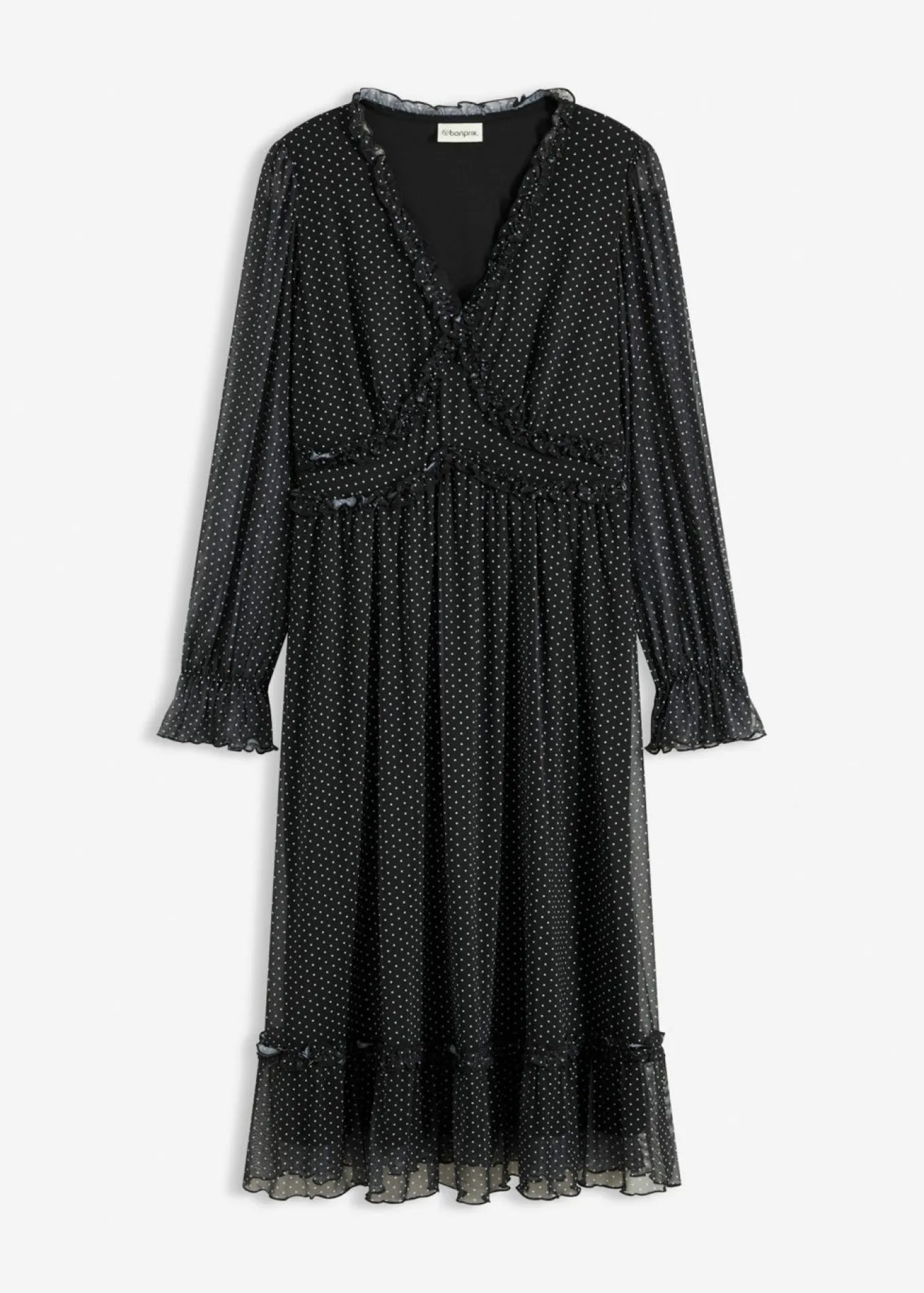 Vestido midi de malla