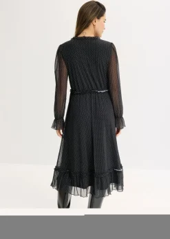 Vestido midi de malla