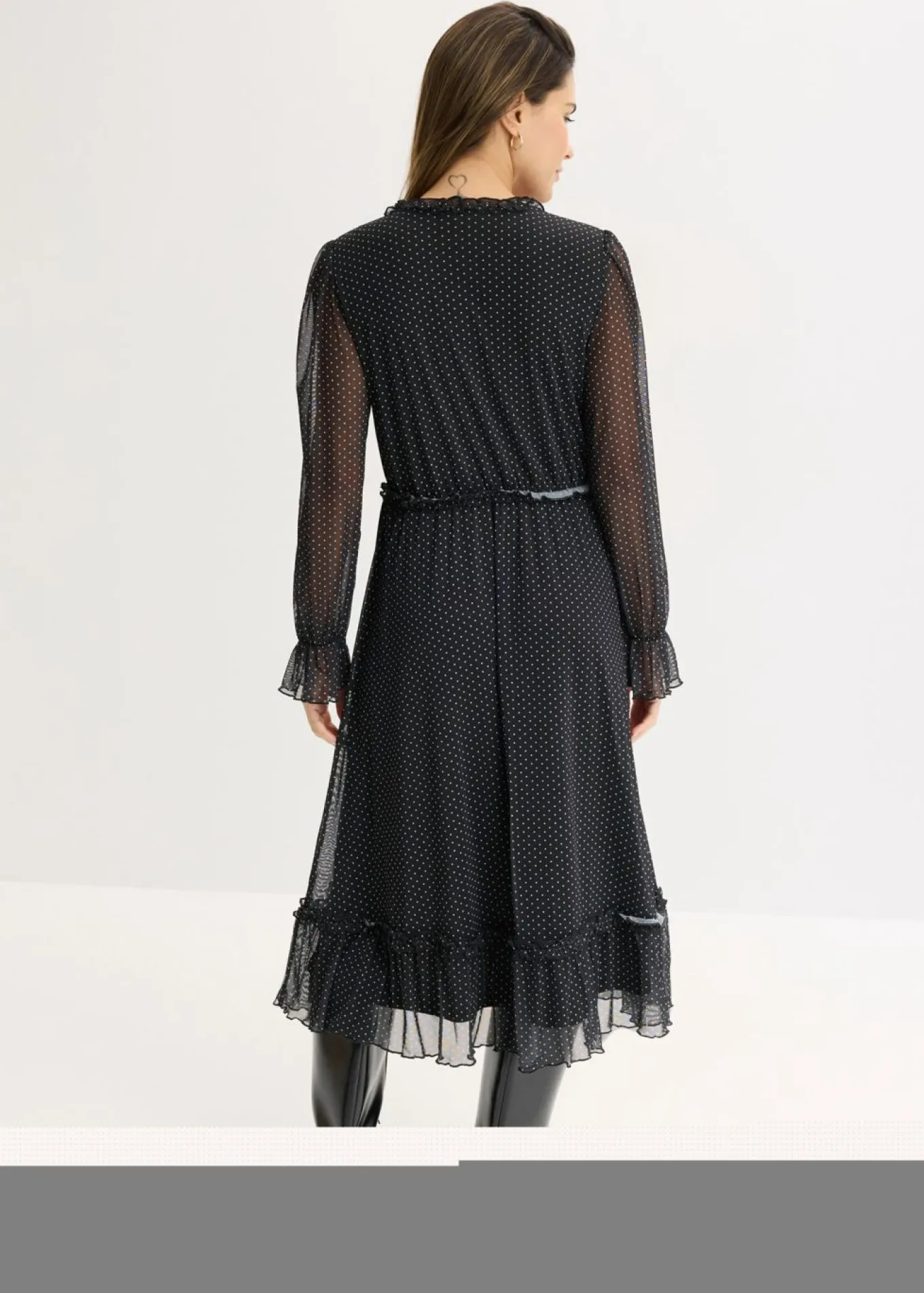 Vestido midi de malla