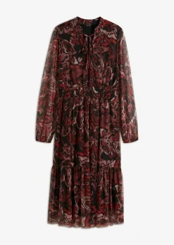 Vestido midi de malla