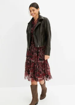 Vestido midi de malla