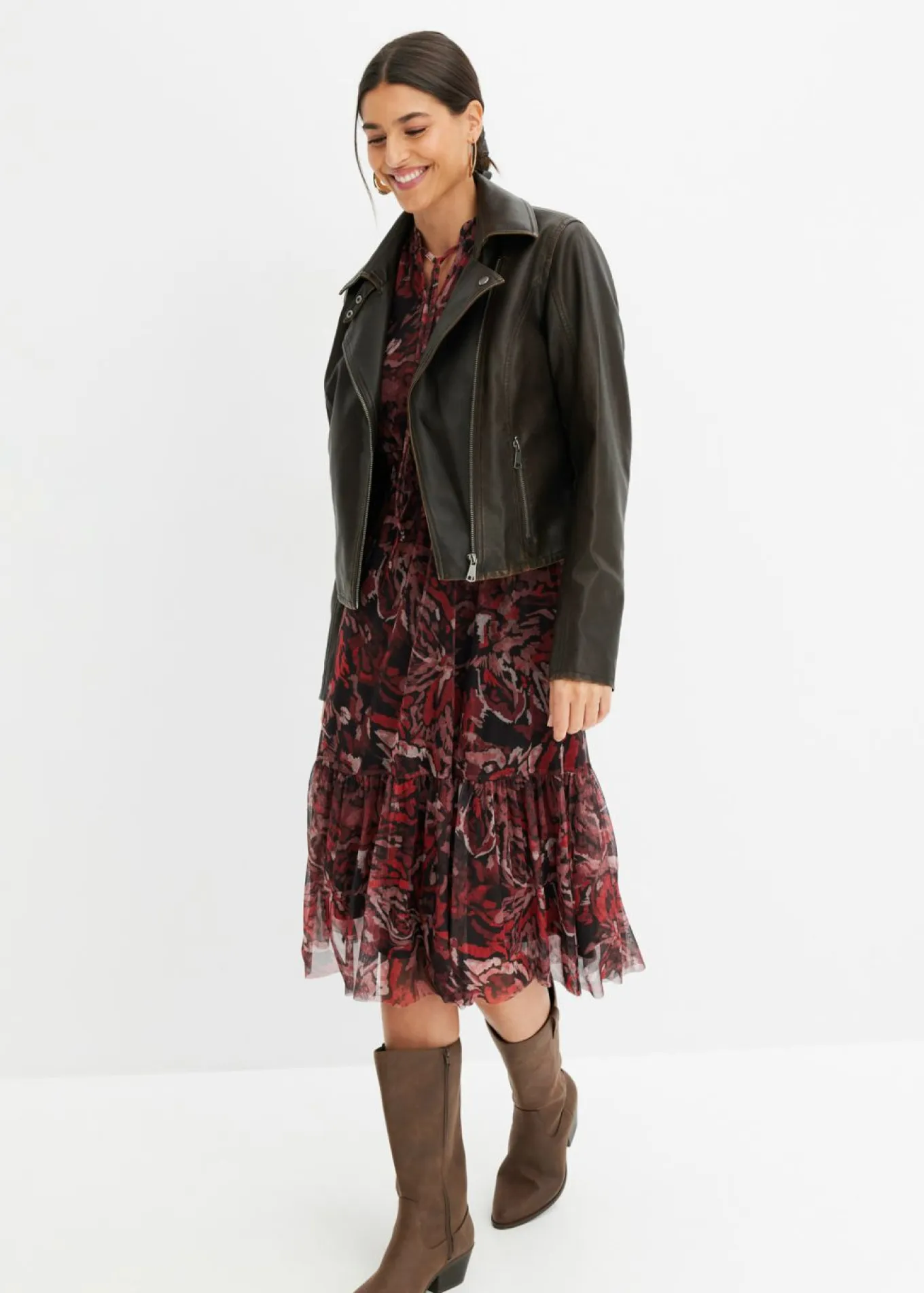 Vestido midi de malla