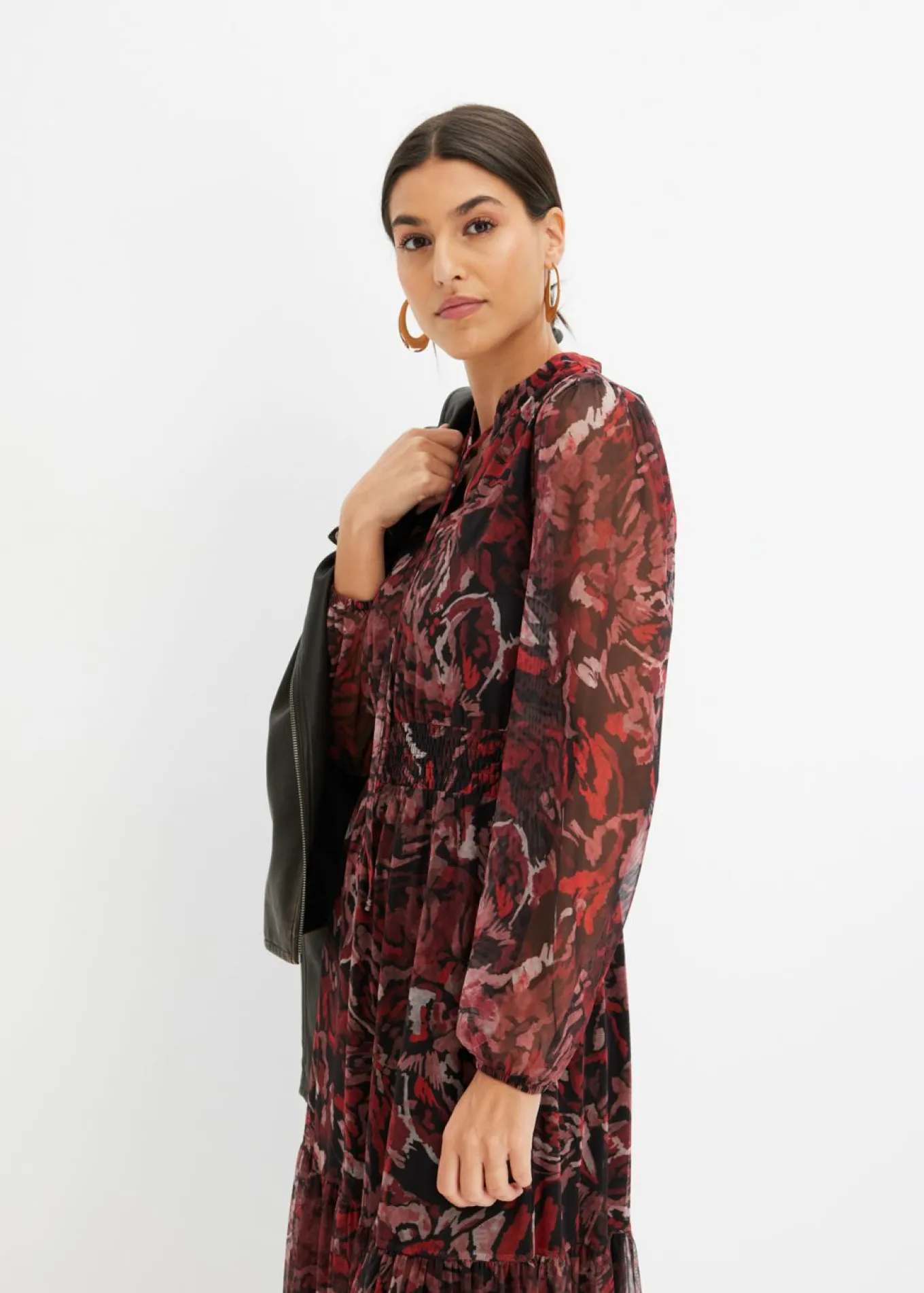 Vestido midi de malla