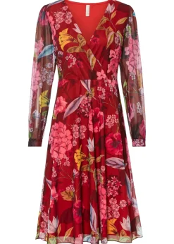 Vestido midi de malla ligera
