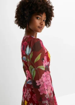 Vestido midi de malla ligera