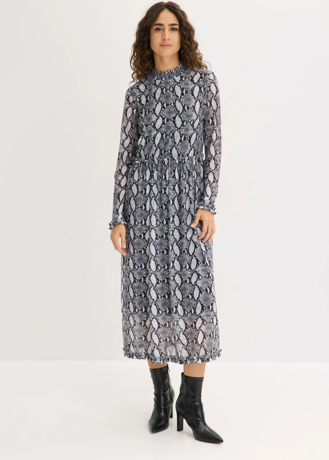 Vestido midi de malla suave