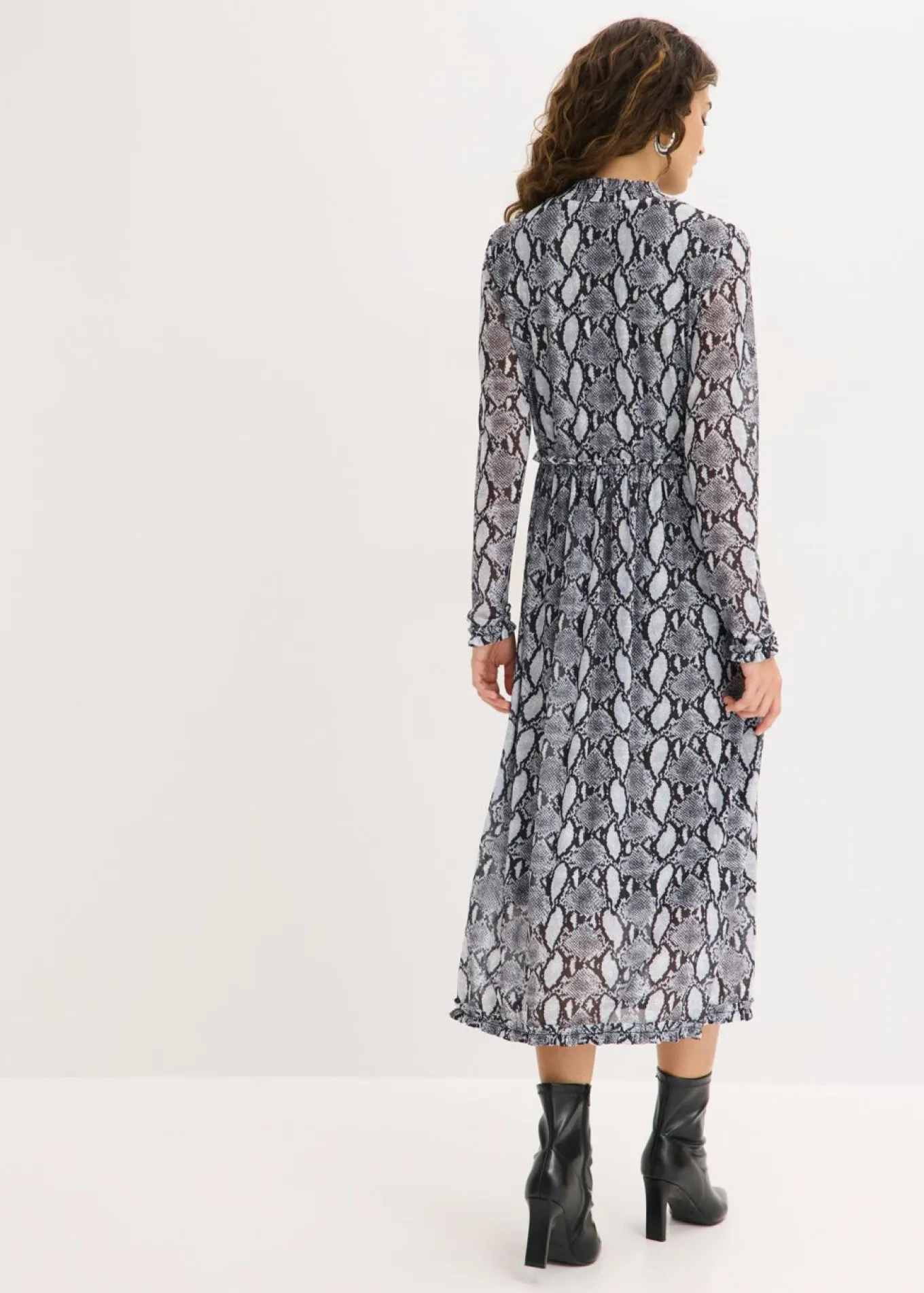 Vestido midi de malla suave