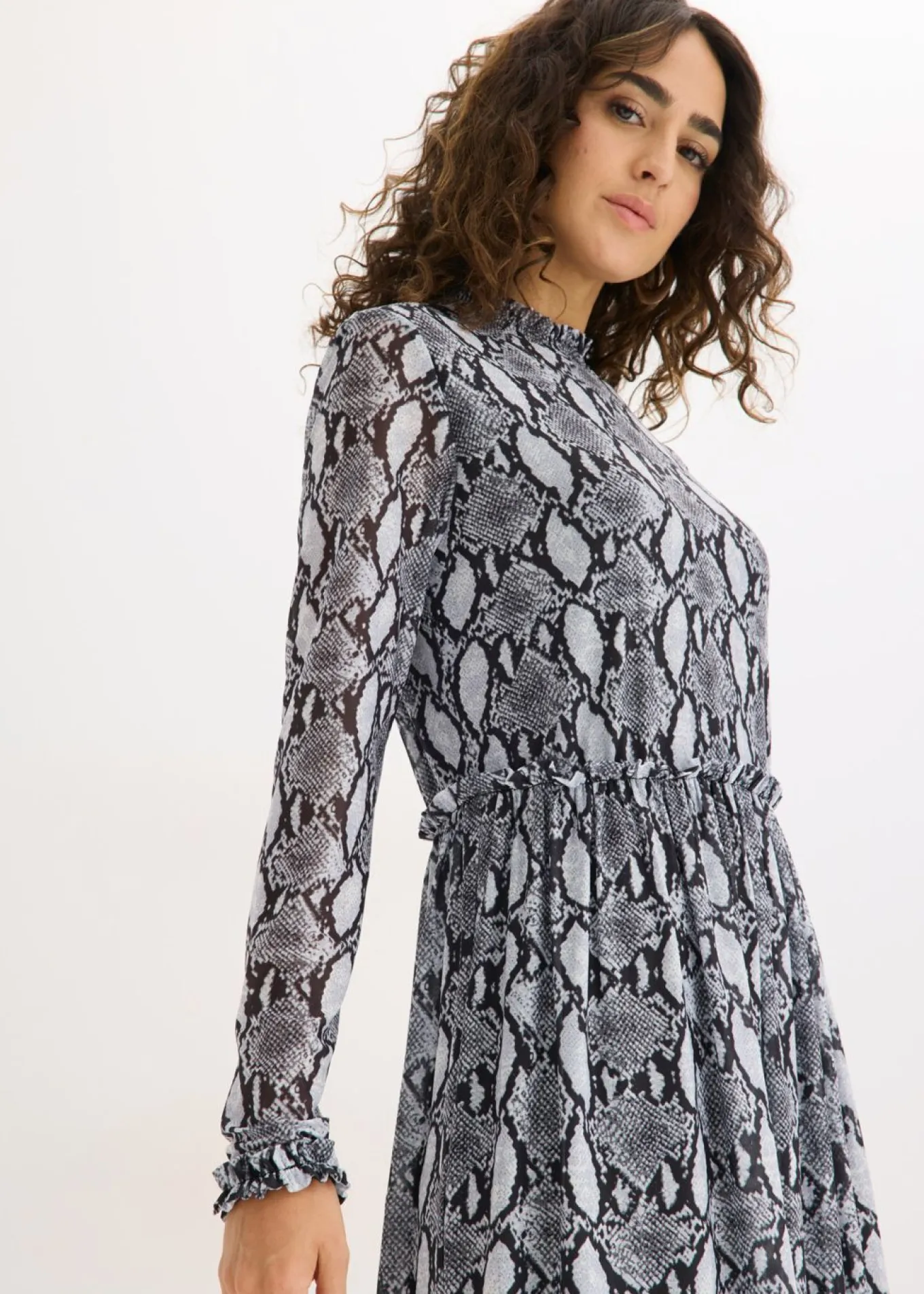 Vestido midi de malla suave