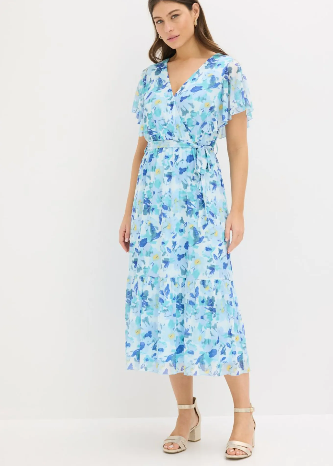 Vestido midi de malla suave