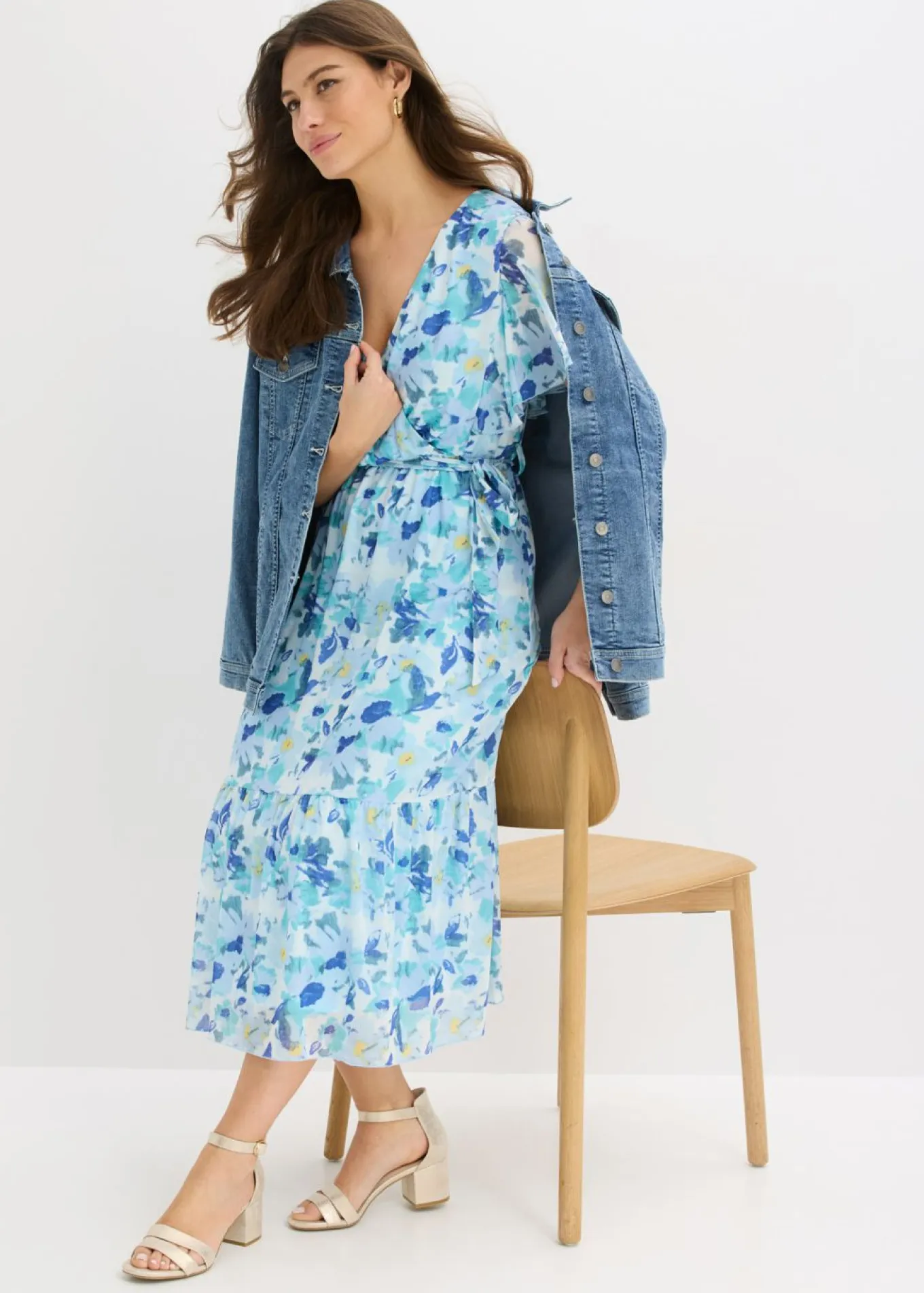 Vestido midi de malla suave
