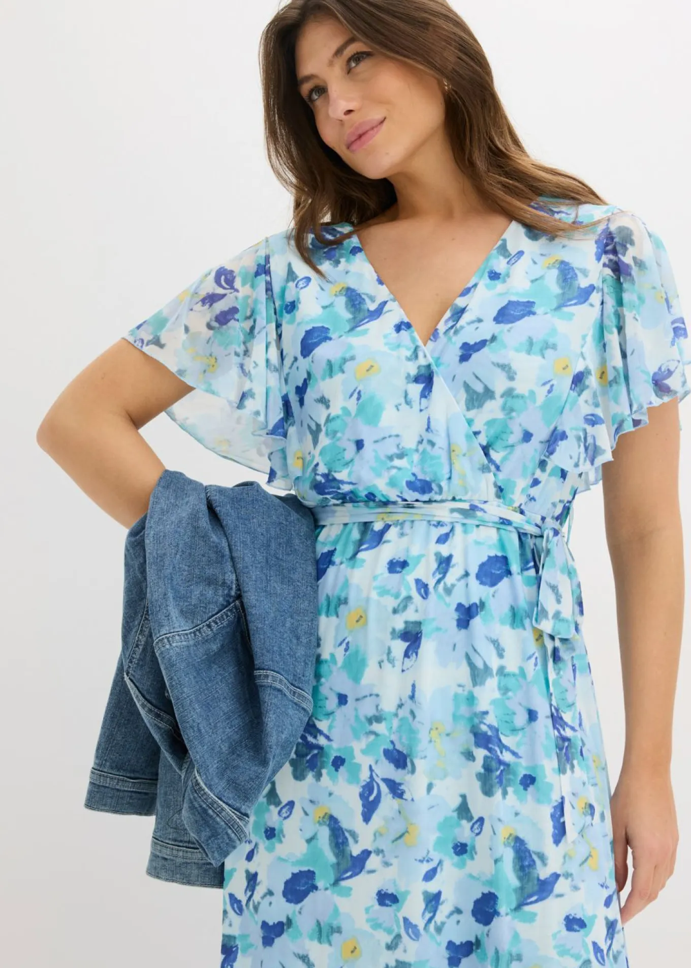 Vestido midi de malla suave