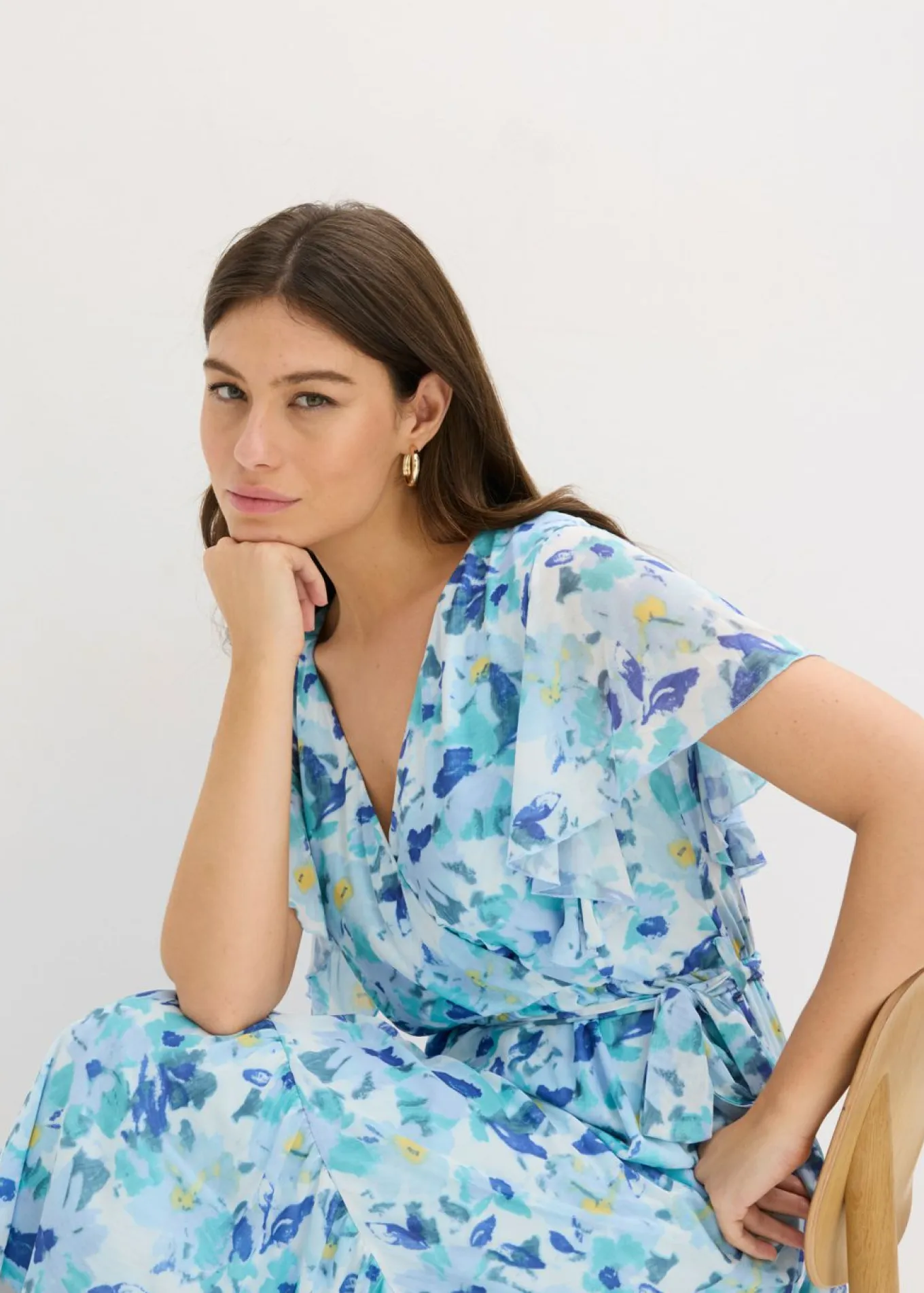 Vestido midi de malla suave