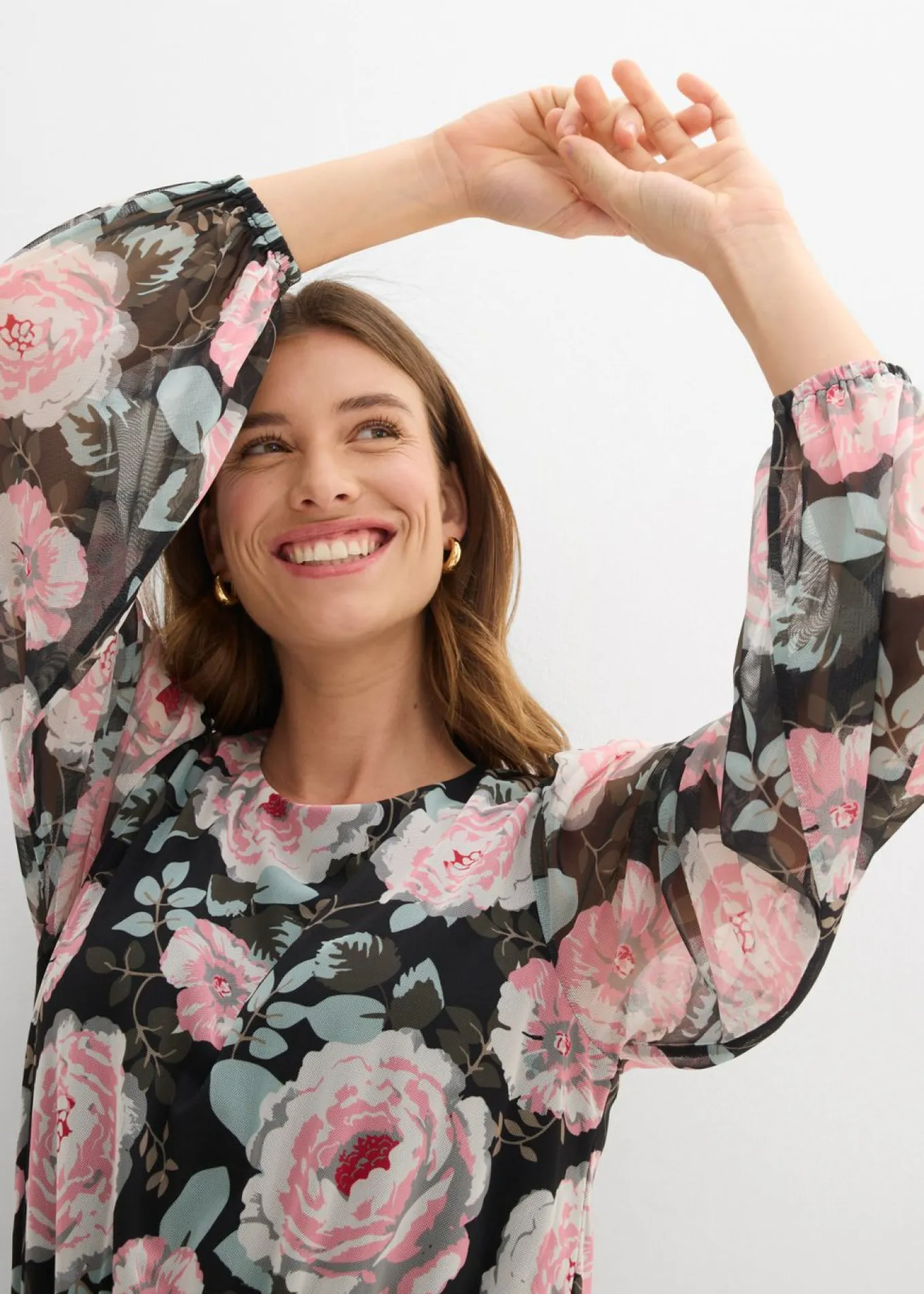Vestido midi de malla suave