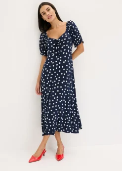 Vestido midi de mezcla de viscosa