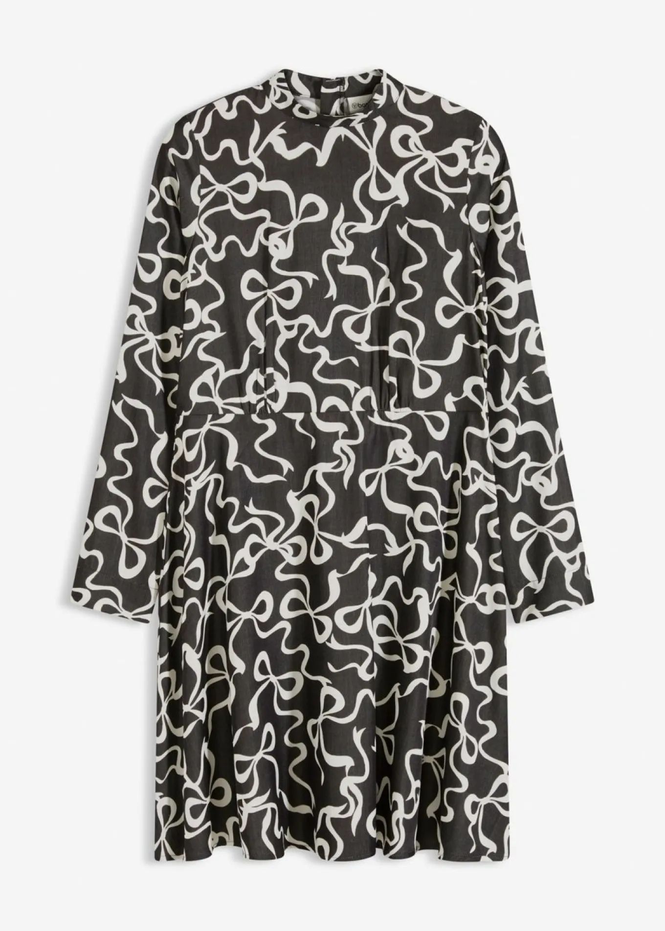Vestido midi de mezcla de viscosa fluida