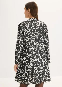 Vestido midi de mezcla de viscosa fluida