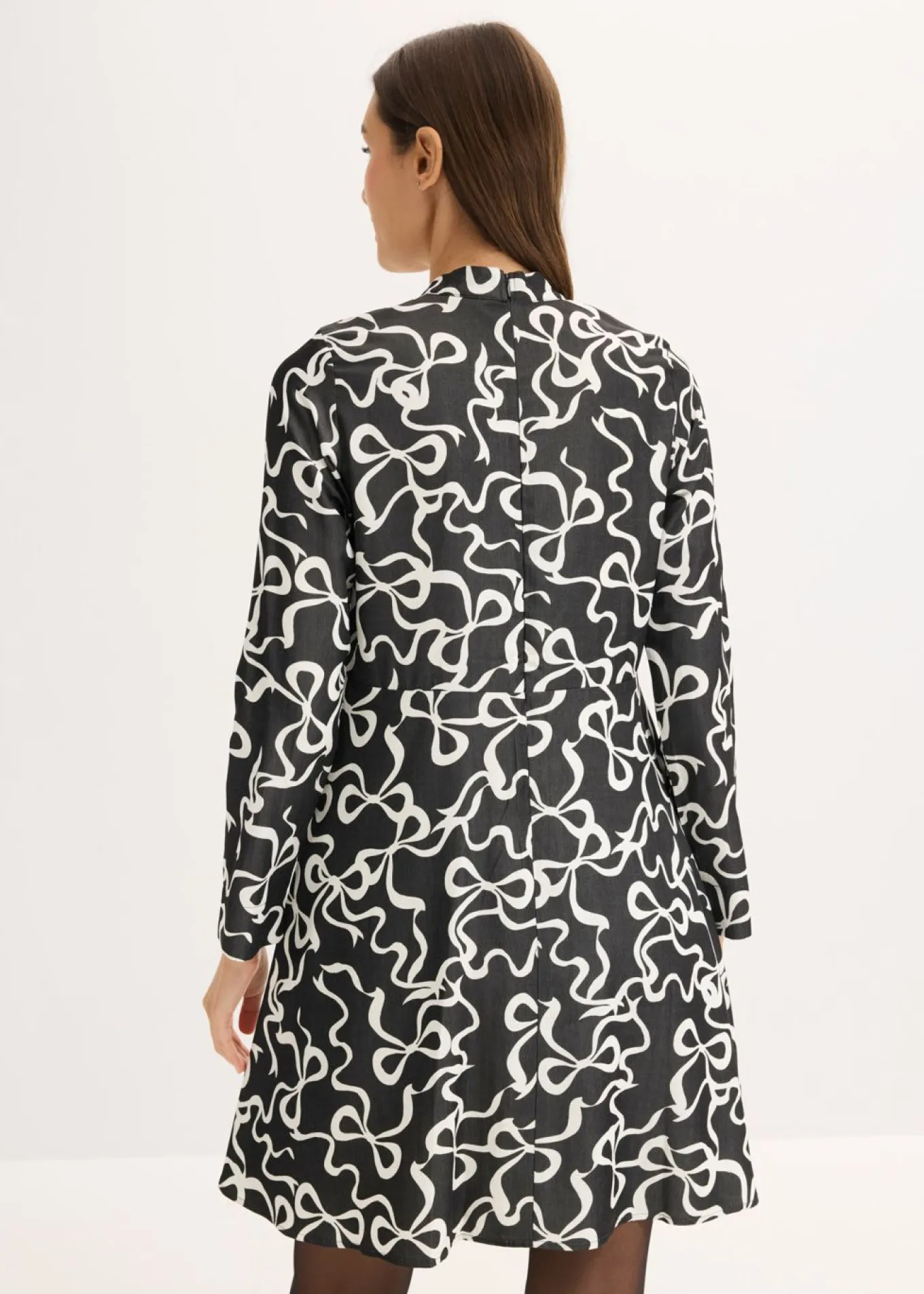 Vestido midi de mezcla de viscosa fluida