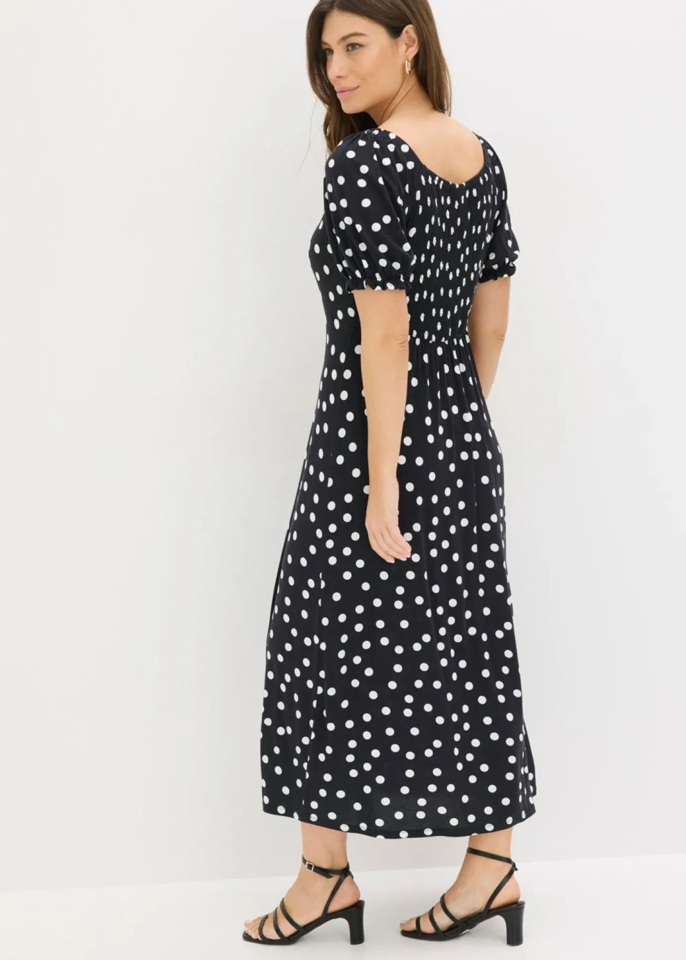 Vestido midi de mezcla de viscosa