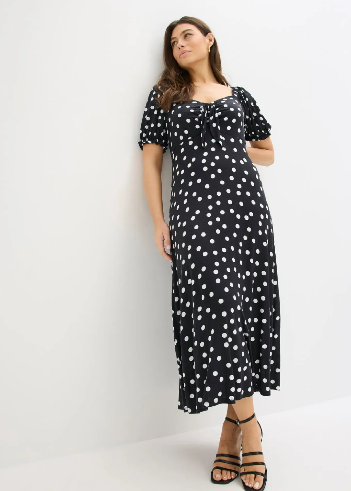 Vestido midi de mezcla de viscosa