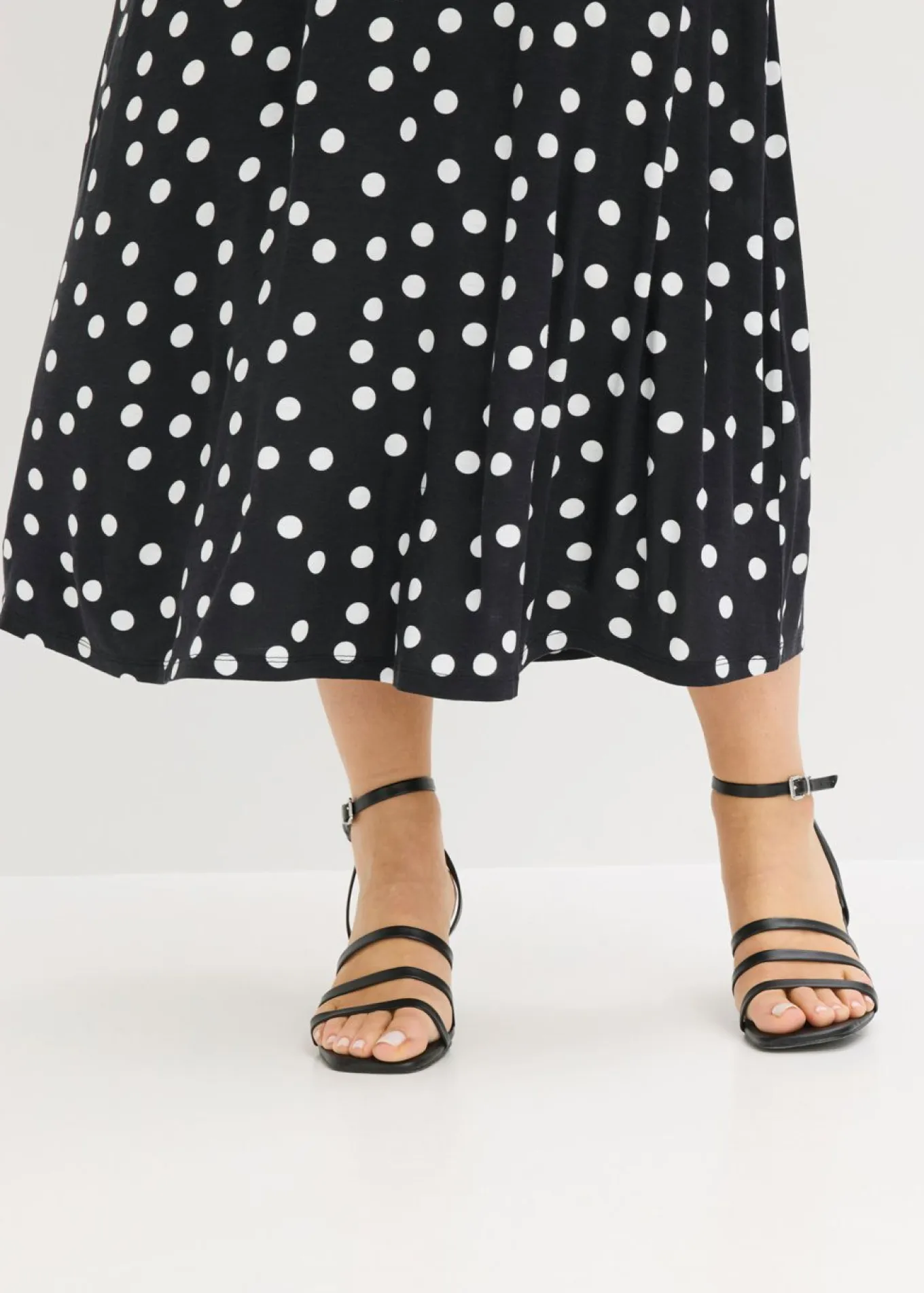 Vestido midi de mezcla de viscosa