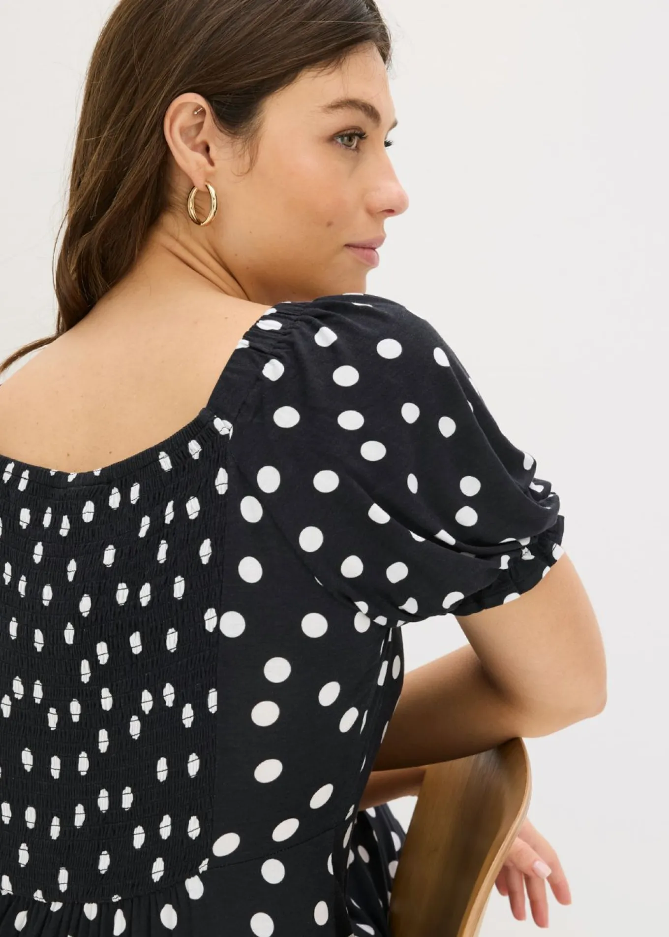 Vestido midi de mezcla de viscosa