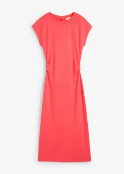 Vestido midi de mezcla de viscosa suave